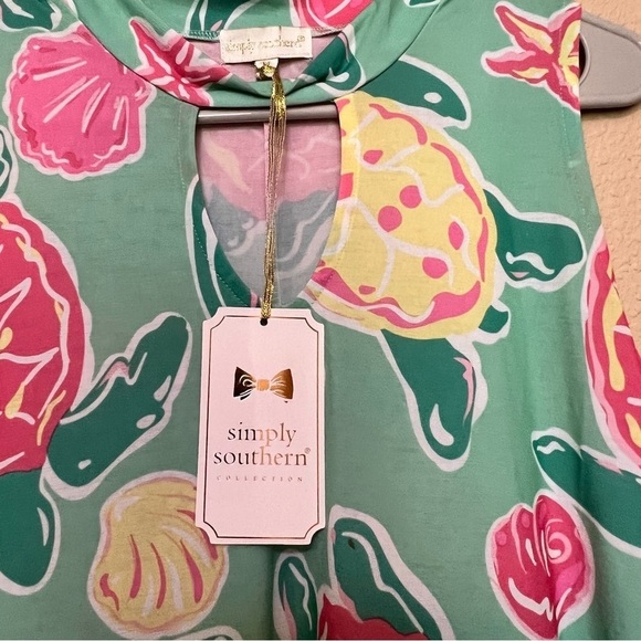 Simply Southern Sea Turtle Dress Women's Size Medium - Picture 4 of 8